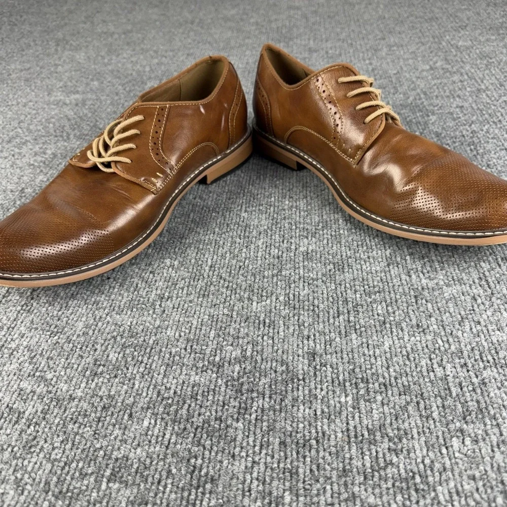 Madden Shoes Mens‎ Size 12 Brown Ortholite Cap Toe Derby Dress Comfort Oxford
